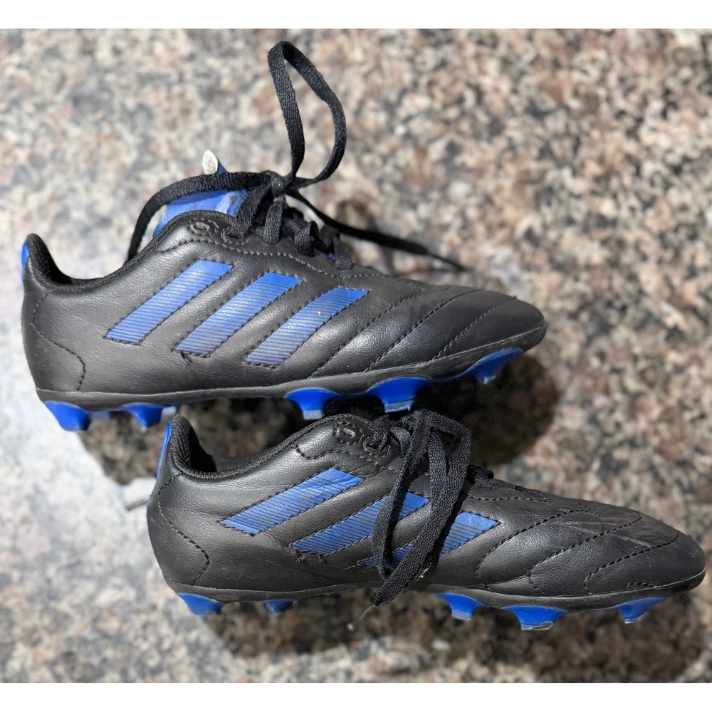 Adidas Copa Pure.4 FxG Kids Soccer‎ Cleats Black Blue GX6906 Size 1.5Y
